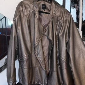 Leather moto jacket